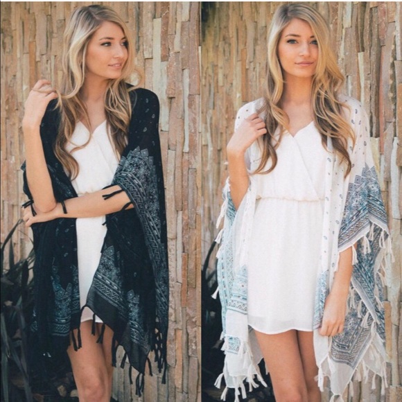 WILA Sweaters - LEXI🌸 boho printed tassel kimono